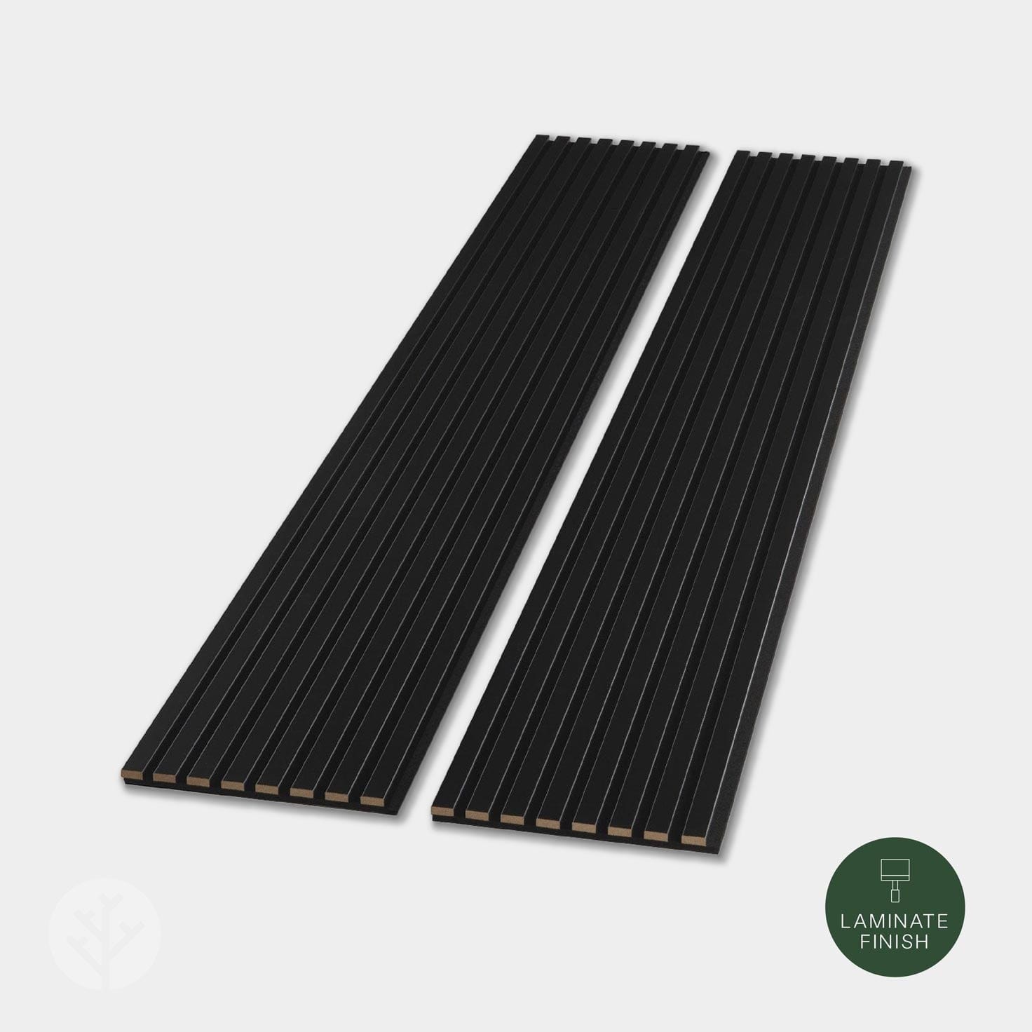 WVH® Acoustic Slat Colour Wall Panels 240cm x 64cm Black Colour Acoustic Slat Wall Panels