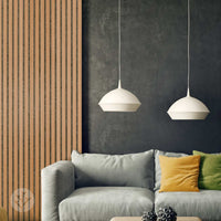 WVH® Acoustic Slat Wood Wall Panels Natural Oak Grey Felt Acoustic Slat Wood Wall Panels