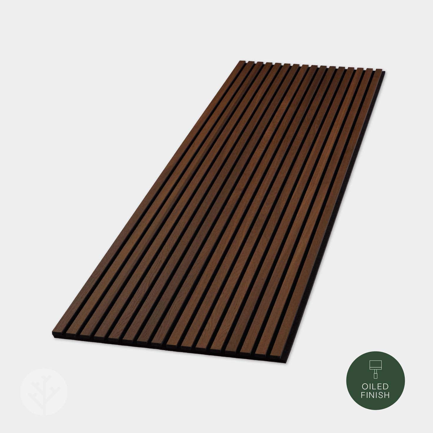 WVH® Acoustic Slat Wood Wall Panels 240cm x 64cm Smoked Oak Acoustic Slat Wood Wall Panels