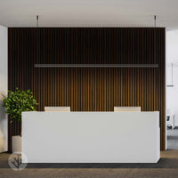 WVH® Acoustic Slat Wood Wall Panels 240cm x 64cm Smoked Oak Acoustic Slat Wood Wall Panels