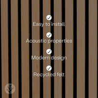 WVH® Acoustic Slat Wood Wall Panels Natural Oak Acoustic Slat Wood Wall Panels