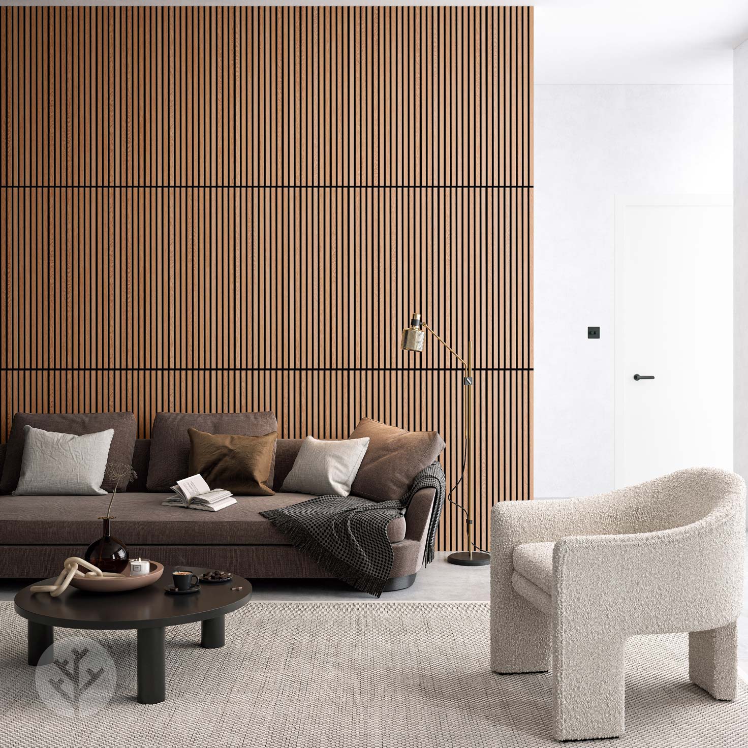 WVH® Acoustic Slat Wood Wall Panels Natural Oak Acoustic Slat Wood Wall Panels