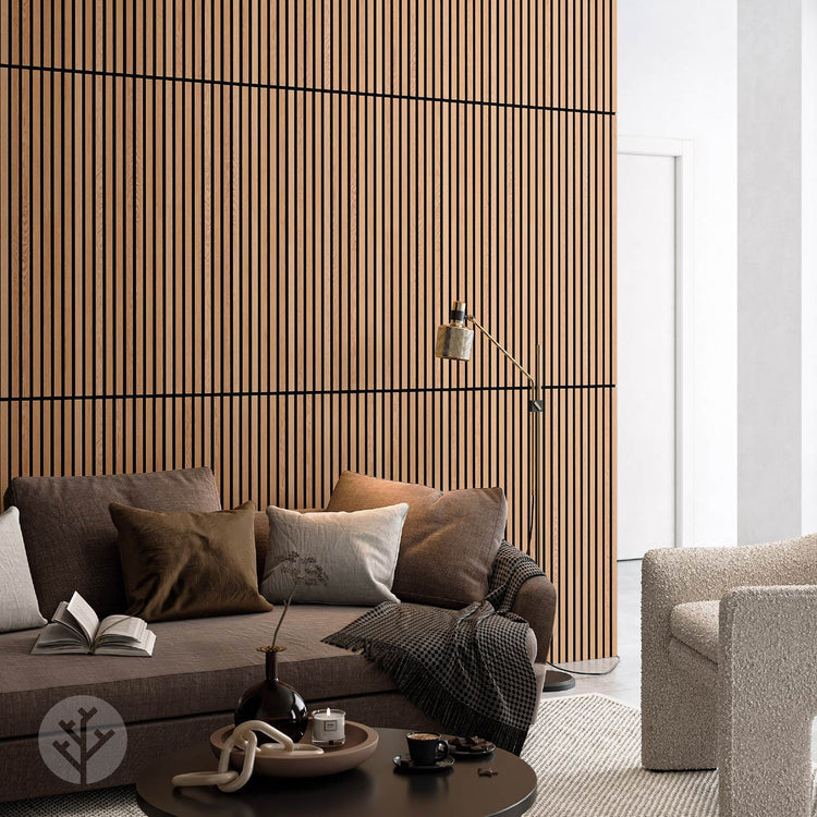 Natural Oak Acoustic Slat Wall Panels | Luxury Quality | Order Online