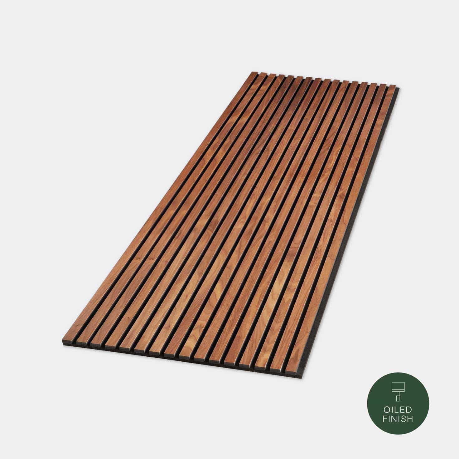 WVH® Acoustic Slat Wood Wall Panels Natural Walnut Acoustic Slat Wood Wall Panels