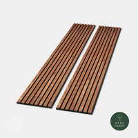 WVH® Acoustic Slat Wood Wall Panels Natural Walnut Acoustic Slat Wood Wall Panels