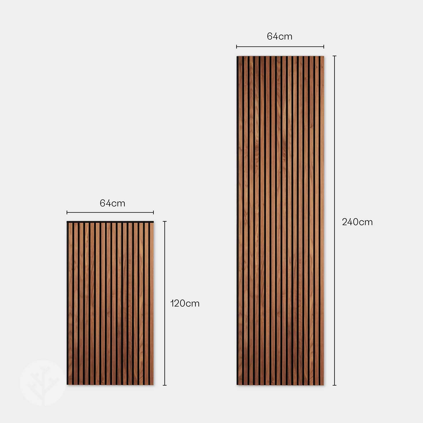 WVH® Acoustic Slat Wood Wall Panels Natural Walnut Acoustic Slat Wood Wall Panels